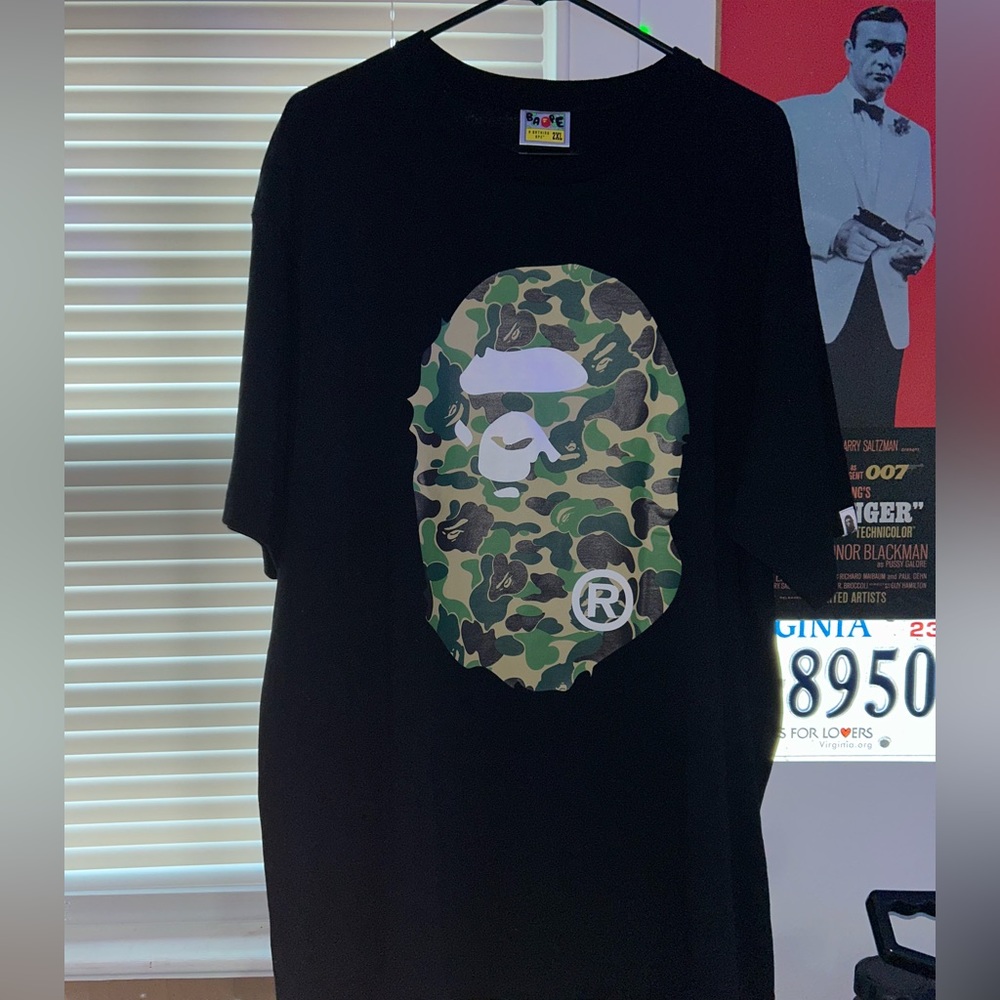 Black/camo bape T-shirt